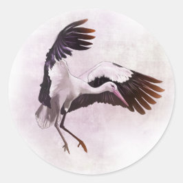 Stork Ronde Sticker