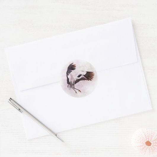 Stork Ronde Sticker (Envelop)