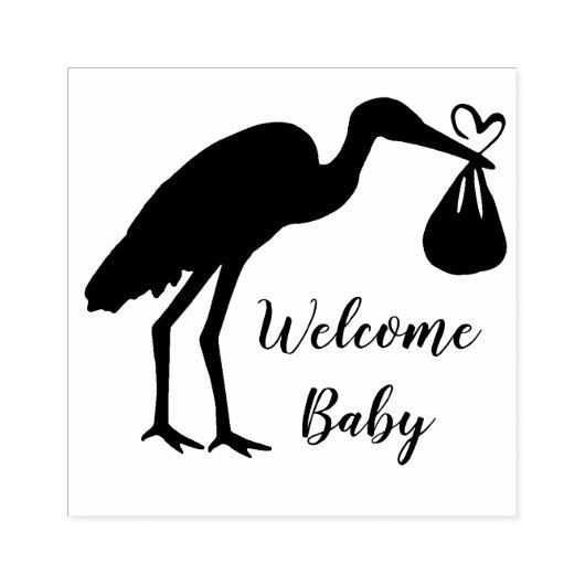 Stork Rubberstempel (Afrduk)