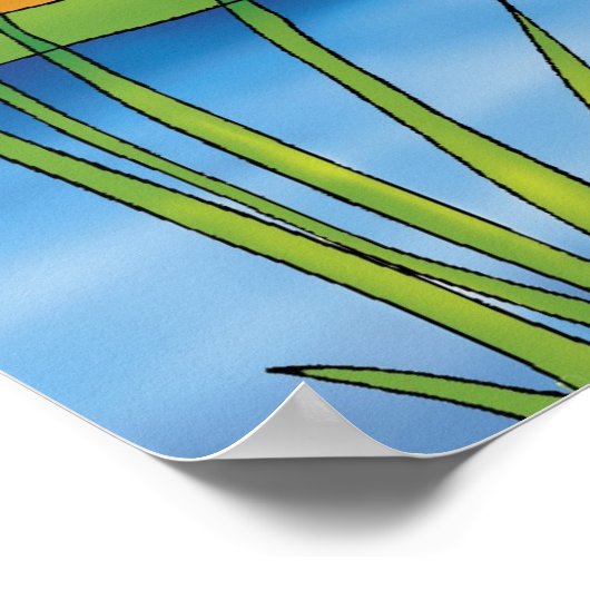 Stork | Schattig dier Poster (Hoek)