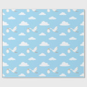 Stork Special Delivery Baby shower Invitation Cadeaupapier (Vlak)