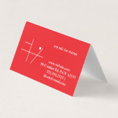 Stork Speed Liner Business Card Visitekaartje (Achterkant)