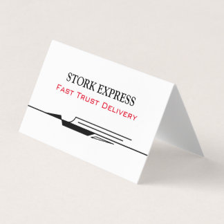 Stork Speed Liner Business Card Visitekaartje