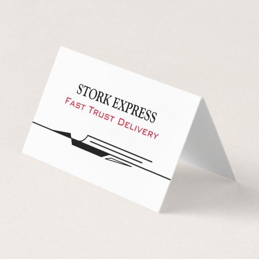 Stork Speed Liner Business Card Visitekaartje (Voorkant)