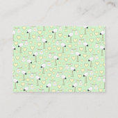 Stork Spring Baby shower Informatiekaartje (Achterkant)
