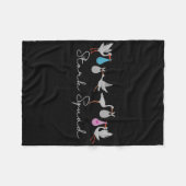 Stork Squad Nurse Labor and Delivery Edition Fleece Deken (Voorkant (Horizontaal))