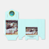 STORK TWIN BABY BOY SHOWER BLUE GEM MONOGRAM BEDANKDOOSJES (Uitgevouwen)