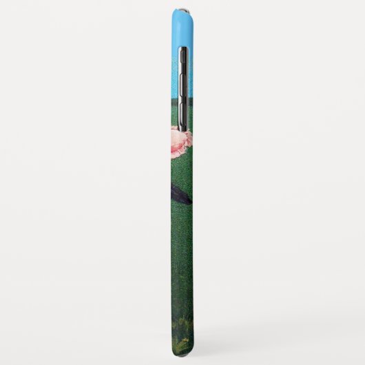 STORK TWIN BABY SHOWER, roze, Blauwgroen blauw Case-Mate iPhone Case (Achterkant/links)