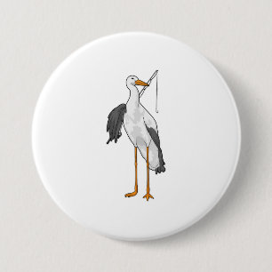 Stork Vist Fisher Gevist rod Ronde Button 7,6 Cm