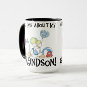 Stork vraagt naar mijn kleinzoon mok (Voorkant links)