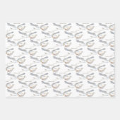 Stork Wildflower Ribbon Baby shower Inpakpapier Vel (Voorkant 3)