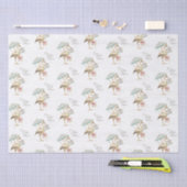 Stork Wildflower Ribbon Baby shower Tissuepapier (Craft)