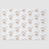 Stork Wildflower Ribbon Baby shower Tissuepapier (Voorkant)