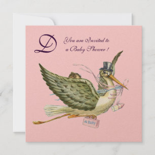 STORKMONOGRAM, goudmetaal Kaart