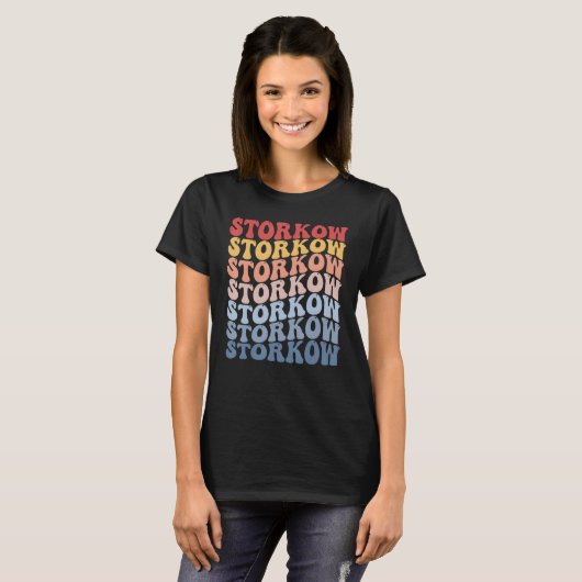 Storkow City Groovy Retro T-shirt (Voorkant volledig)