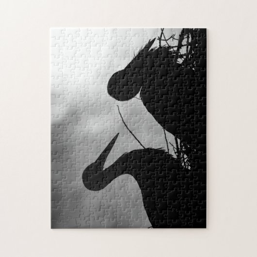 Storks Silhouette, Jigzaag Puzzle Legpuzzel (Verticaal)