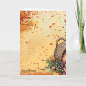 Storm 2 Korintiërs 9:15 Gelukkig Thanksgiving Kaart (Achterkant)