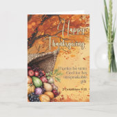 Storm 2 Korintiërs 9:15 Gelukkig Thanksgiving Kaart (Voorkant)