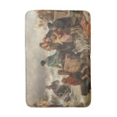 Storm aan de kust (door Rudolf Jordan) Badmat (Voorkant Verticaal)