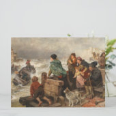 Storm aan de kust (door Rudolf Jordan) Kaart (Staand voorkant)