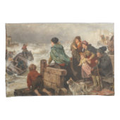 Storm aan de kust (door Rudolf Jordan) Kussensloop (Voorkant-Rechts)