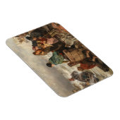 Storm aan de kust (door Rudolf Jordan) Magneet (Rechterzijde)