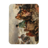 Storm aan de kust (door Rudolf Jordan) Magneet (Verticaal)