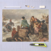 Storm aan de kust (door Rudolf Jordan) Tissuepapier (Craft)