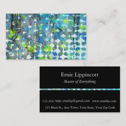 Storm aan de oostzijde visitekaartje (Voorkant / Achterkant)