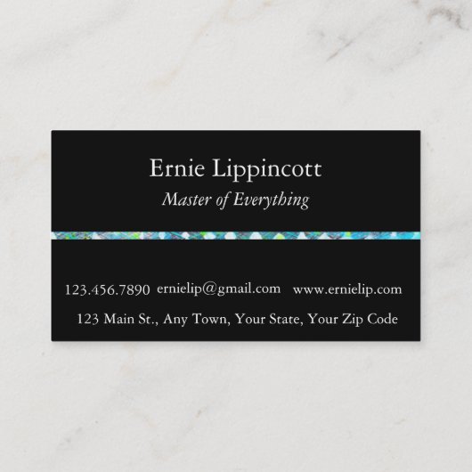 Storm aan de oostzijde visitekaartje (Achterkant)