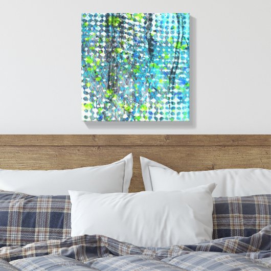 Storm aan de zeezijde canvas afdruk (Insitu (Slaapkamer))