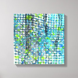 Storm aan de zeezijde canvas afdruk