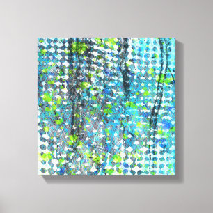 Storm aan de zeezijde canvas afdruk