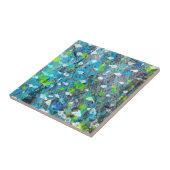 Storm aan de zeezijde tegeltje (Zijkant)