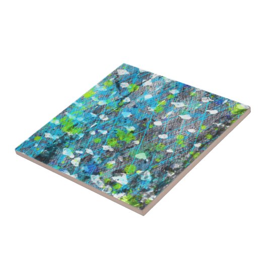 Storm aan de zeezijde tegeltje (Zijkant)