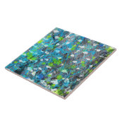 Storm aan de zeezijde tegeltje (Zijkant)