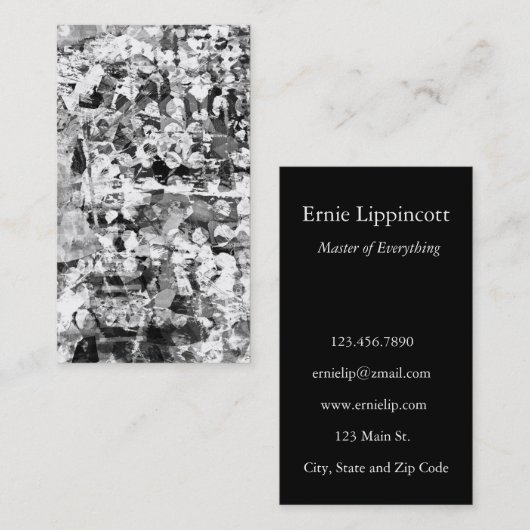 Storm Abstract Visitekaartje (Voorkant / Achterkant)