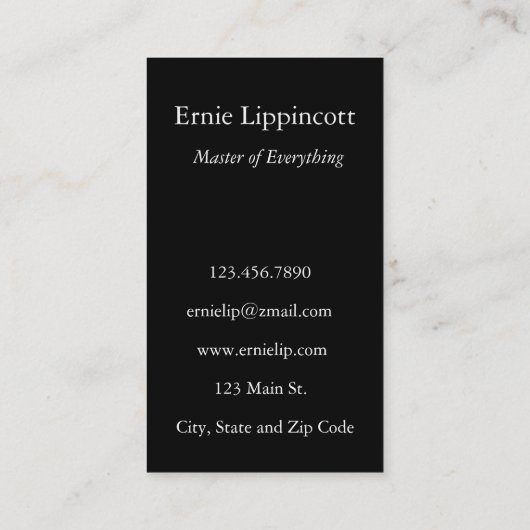 Storm Abstract Visitekaartje (Achterkant)