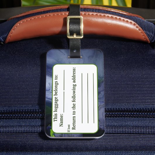 Storm Acryl Pour Geïnspireerd Bagagelabel (Voorkant Insitu 2)