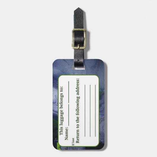 Storm Acryl Pour Geïnspireerd Bagagelabel (Voorkant verticaal)