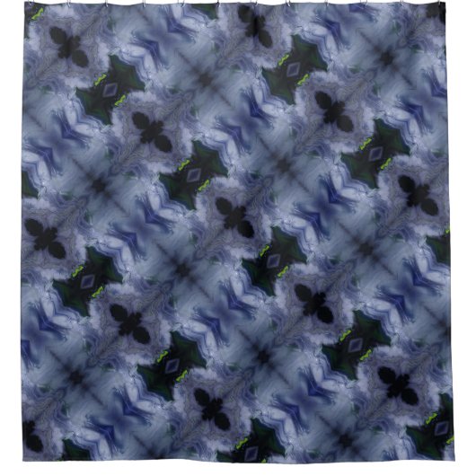 Storm Acrylic Pour Inspired Shower Curtain Douchegordijn (Voorkant)