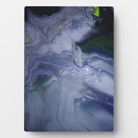 Storm Acrylic Pour Painting Plaque Fotoplaat (voorkant)