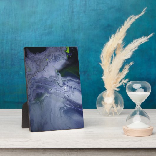 Storm Acrylic Pour Painting Plaque Fotoplaat (Zijkant)