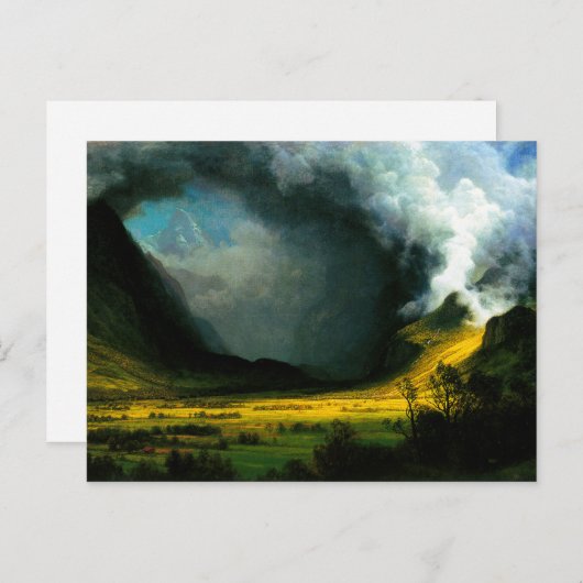 Storm Albert Bierstadt in het Briefkaart van de be (Voorkant / Achterkant)
