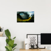 Storm Albert Bierstadt in het Poster van de bergen (Thuiskantoor)