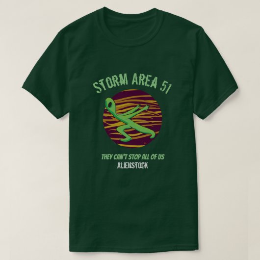 Storm Area 51 Alienstock t-shirt (Design voorkant)