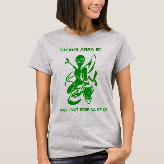 Storm Area 51 groene Alien T-shirt (Voorkant)