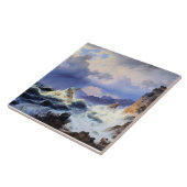 Storm at Sea off Norwegian Coast Tegeltje (Zijkant)