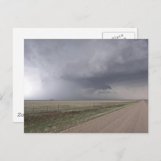 Storm bedreigen briefkaart (Voorkant / Achterkant)