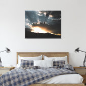 Storm benaderen canvas afdruk (Insitu (Slaapkamer))